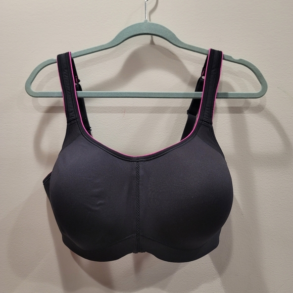 Dominique Black 6100 Zoe Pro Max Sport Bra - Sz 36G - Picture 1 of 7
